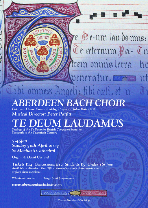 April 2017 Concert Te Deum Laudamus