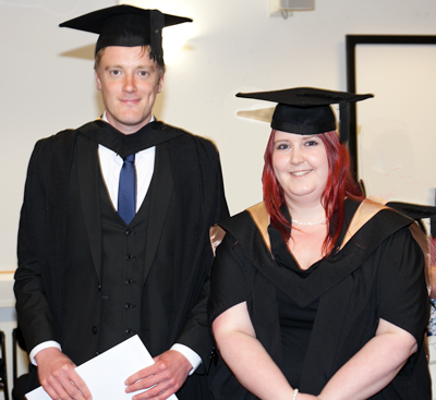 Ian Herd and Anna Gillies, joint winners of the 2015 James Lobban Prize for Musicology